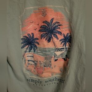 Womens Large Simply Southern Beachy Tee